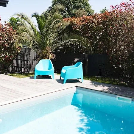 6p Lisiere De Foret Piscine Barbecue Villa *