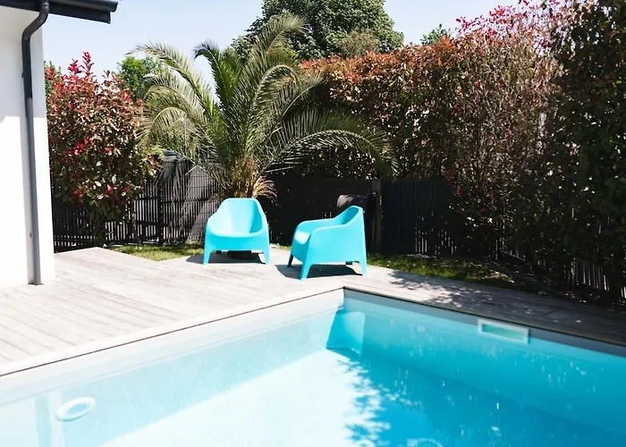 6p Lisiere De Foret Piscine Barbecue Villa *